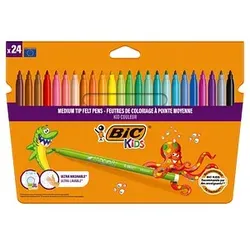 BIC Kids Kid Couleur Filzstifte farbsortiert, 24 St.