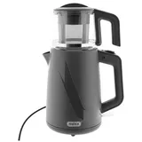 Mulex Tee Express 2-in-1 Teekocher & Wasserkocher - 1L + 2L, 1650W - Grau