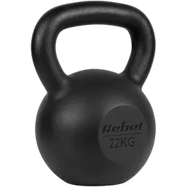 rebel electro Kettlebell Gusseisen Kettlebell 22 kg schwarz