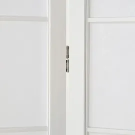 Homestyle4u Paravent Shoji in Weiß 220x175 cm 439