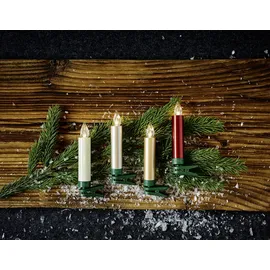 Krinner Lumix Superlight Mini Basisset, 12 LED Kerzen, elfenbein