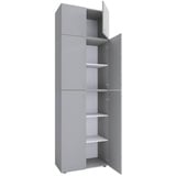 VCM my office Aktenschrank XXL Lona, 917791 grau 3 Fachböden 70,0 x 39,0 x 223,0 cm