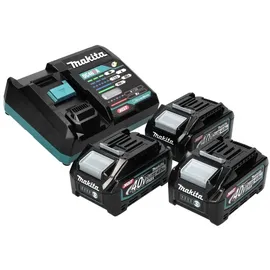 Makita Power Source Kit 40 V max. mit 3x BL 4040 Akku 4,0 Ah XGT 3x 191B26-6 + DC 40 RA Schnell Ladegerät XGT LXT ( 191E07-8 )