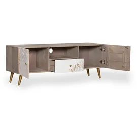 deluke LARS TV-Lowboard 41,5x140x40cm Creme Holz