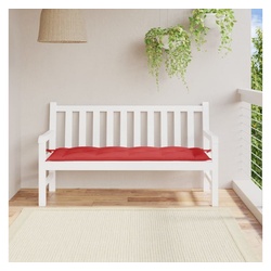 vidaXL Sitzauflage Gartenbank-Auflage Rot 150x50x7 cm Oxford-Gewebe, (1 St) rot 150 cm x 7 cm