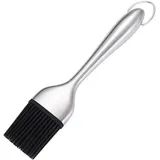 Grillpinsel aus Silikon, Backpinsel, Grillpinsel, Grillpinsel mit Edelstahlgriff
