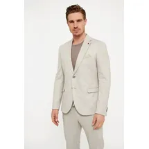 zuitable Sakko mit Brustleistentasche Modell 'DiNick', Beige, 56