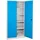 ADB Stahlschrank Metall 92,0 x 60,0 x 195,0 cm grau / lichtblau 4 Fachböden abschließbar