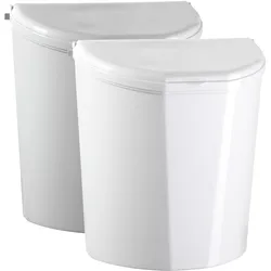 BRUNNER Pillar XL Abfalleimer Halterung Müll Tonne Eimer Kompakt Caravan Camping Farbe: Weiß