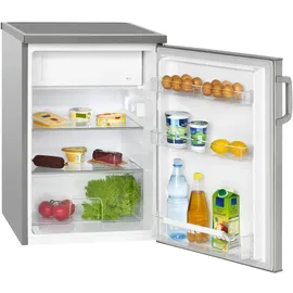 Bomann KS 2194.1 Kühlschrank (120 l, 845 mm hoch, Edelstahl)
