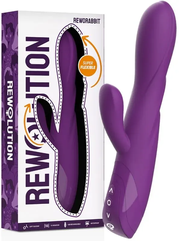 REWOLUTION - RewoRabbit flexibler Vibrator mit Rabbit-Stimulator