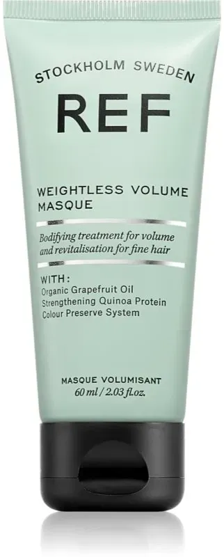 REF Weightless Volume Masque tiefenwirksame feuchtigkeitsspendende Maske für glänzendes und geschmeidiges Haar 60 ml