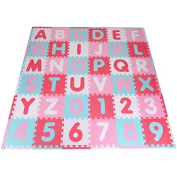 Knorrtoys Puzzlematte Alphabet & Zahlen, rosa