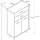 VCM VCM, Kommode / Sideboard, Landos 60 x 97 cm)