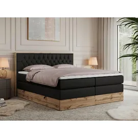 MKS Boxspringbett 160 x 200 cm H4 Schwarz