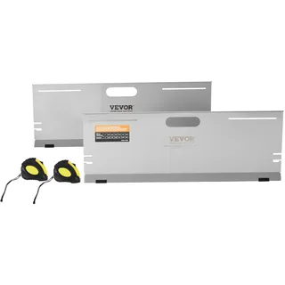 Vevor Achsmessgerät, 2er-Pack Achsmessplatten, Edelstahl-Spurwinkelmessplatte, 4 Ausrichtstangen & Magnetische Schlitze, inkl. Messbänder & Umrechnungstabelle