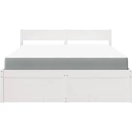 vidaXL Bett 140 x 200 cm Weiß