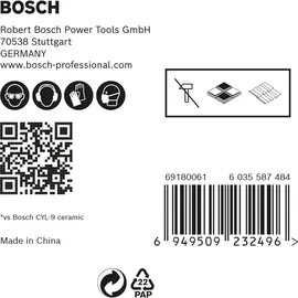 Bosch HEX-9 HardCeramic Bohrer-Set 4/5/6/8/10 mm 5-tlg.
