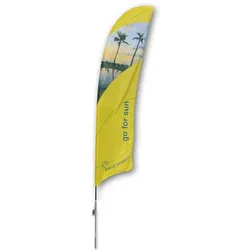 Beachflag Standard Erddorn XL inkl. bedruckter Fahne in Segelform u. Tragetasche
