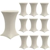 Trutzholm Stehtischhusse Beige Ø 60 cm 10er Set