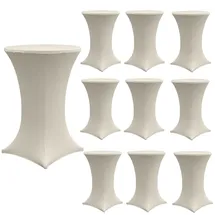 Trutzholm Stehtischhusse Beige Ø 60 cm 10er Set