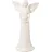 creativ home Engelfigur CREATIV HOME "Engel", weiß, B:13cm H:24cm T:7,5cm, Dekofiguren, Engelfigur, mit Herz