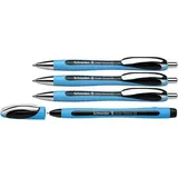 Schneider Kugelschreiber Slider Rave XB blau, schwarz, Schreibfarbe: schwarz, 3 St. + GRATIS Schneider Kugelschreiber Slider Memo XB