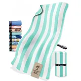 NirvanaShape Strandtuch XXL - Strandhandtuch mit über 32 Strand-Muster - schnelltrocknende Mikrofaser Badetuch, Microfaser Handtuch, Badehandtuch - 200 x 90 cm