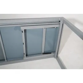 Gardissimo Faro Ausziehtisch 160-260 x 90 x 76 cm Silber