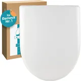 Calmwaters WC-Sitz Für Keramag Renova Nr. 1 D-Form Absenkautomatik 26ZZ3550