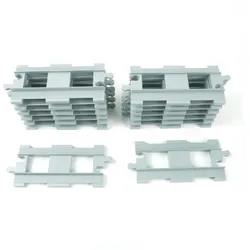 LEGO® DUPLO® Eisenbahn Schienen Gerade Hellgrau - 10872 - Teile 8x