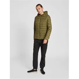 hummel hmlRED Quilted Hood Jacket WOMAN, dark olive -