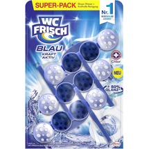 WC-Frisch WC FRISCH Kraft Aktiv Blauspüler Chlor (150 g), WC Reiniger mit innovativer Geruchs-Stopp-Formel, Duftsteine für extra Frische und eine sichtbare Reinigung