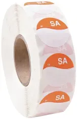 HYGOSTAR Tagesetikett, permanent 982516 , 1 Rolle = 1000 Stück, Samstag, orange