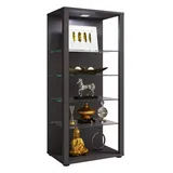 VCM Holz Glas Stand Vitrine Sammelvitrine Glasol lll