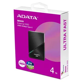 A-Data SE920 4 TB USB4 Schwarz