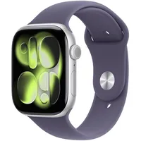 Apple Watch Series 11 GPS + Cellular 46mm Silver Aluminium Sport Band purple fog S/M