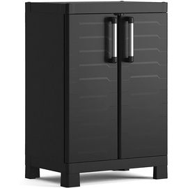 KETER Geräteschrank, schwarz, Kunststoff, B/H/T: ca. 65x97x45 cm