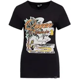 Queen Kerosin Print T-Shirt Queens Bay in schwarz | Gr.: S