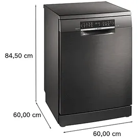 Bosch Serie 6 SMS6ECC12E Geschirrspüler (freistehend, 600 mm breit, Schwarz)