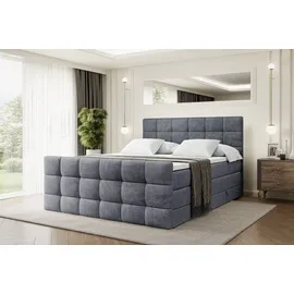 altdecor Boxspringbett BRUGO-Z KING - 160 x 200 - H3/H4 - Ecru