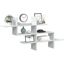 vidaXL Wandregal 124,5 x 18 x 60,5 cm Weiß