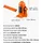 Vevor Wagenheber Gusseisen 225–435 mm orange