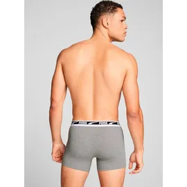 Puma Multi Logo Boxershorts Grau Melange/Schwarz L 2er Pack