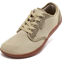 HOBIBEAR Unisex Weit Barfußschuhe Minimalistische Barfuss Schuhe Herren Damen Outdoor Trail Running Walking Schuhe(braun, EU 39) - 39 EU