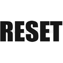 BSOKJ226 Georg Schlegel Bezeichnungsschild Bezeichnung in englisch RESET weiß _ 1 Stück