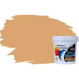 RyFo Colors Fassadenfarbe Silikonharz Fassadenfarbe Amaretto 1l, 1 L ca. 6 m2, Wasserabweisend, diffusionsfähig, schützt vor Schmutz, Algen, Pilzen braun