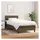 vidaXL Boxspringbett 100 x 200 cm Dunkelbraun