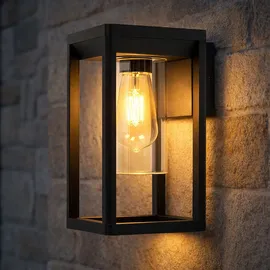 GLOBO Wand Lampe ALU (inkl. LED) schwarz