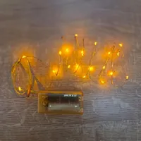 Best Season Mini-Lichterkette LED 20er Batteriebetrieb Gelb-Gold